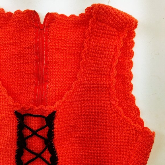 Hand-Knit Vintage Corset Top - Picture 4 of 4